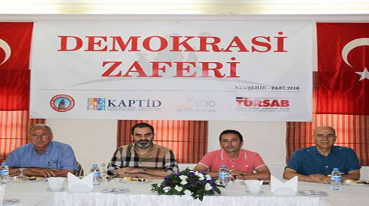 Kapadokya Turizm Sivil Toplum Kuruluşları ortak basın açıklaması: “Demokrasi zaferi”